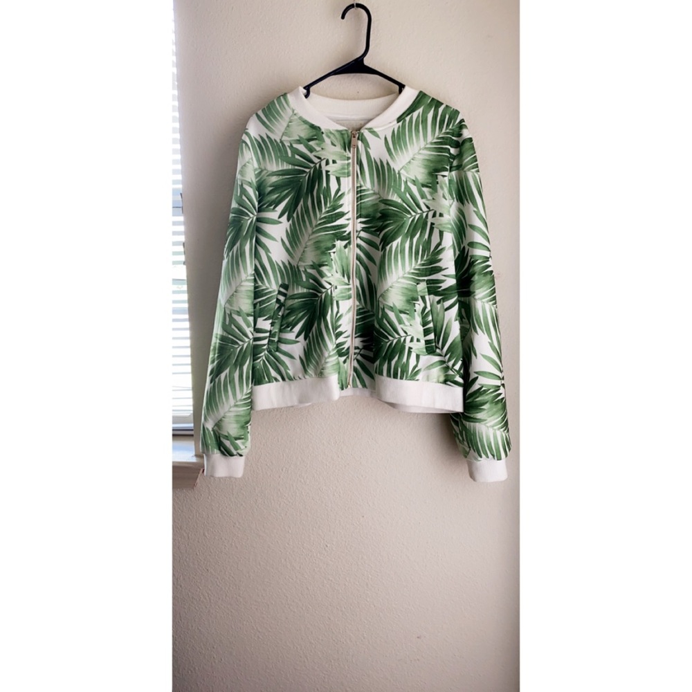 Plus size weeds designed Jacket